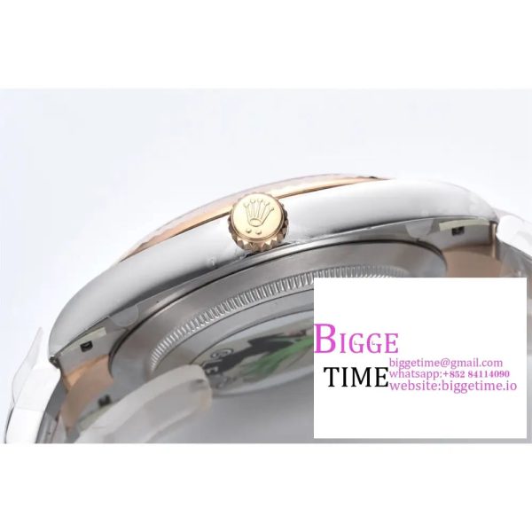 DateJust 41mm 126331 904L SS Clean 1:1 Best Edition Brown Dial on SS/RG Oyster Bracelet VR3235 - Image 7
