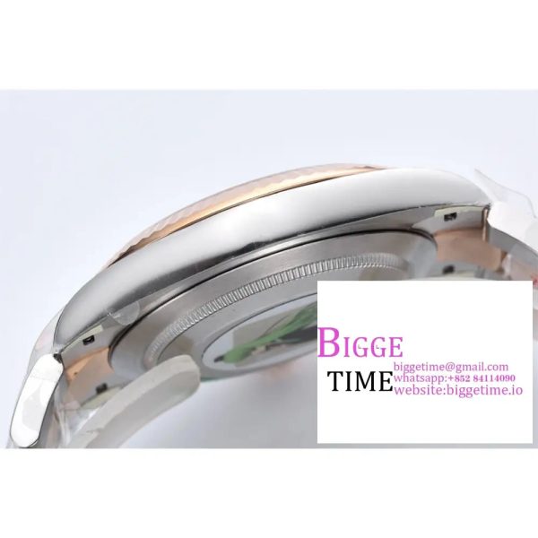 DateJust 41mm 126331 904L SS Clean 1:1 Best Edition Brown Dial on SS/RG Oyster Bracelet VR3235 - Image 6