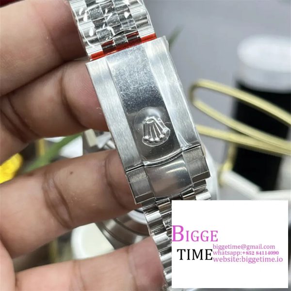 DateJust 41mm 126334 Fluted Bezel Black Dial Jubilee Bracelet Clean Factory CF VR3235 - Image 9