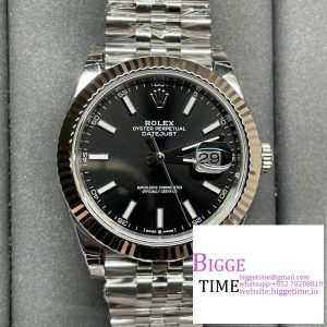 DateJust 41mm 126334 Fluted Bezel Black Dial Jubilee Bracelet VSF VS3235