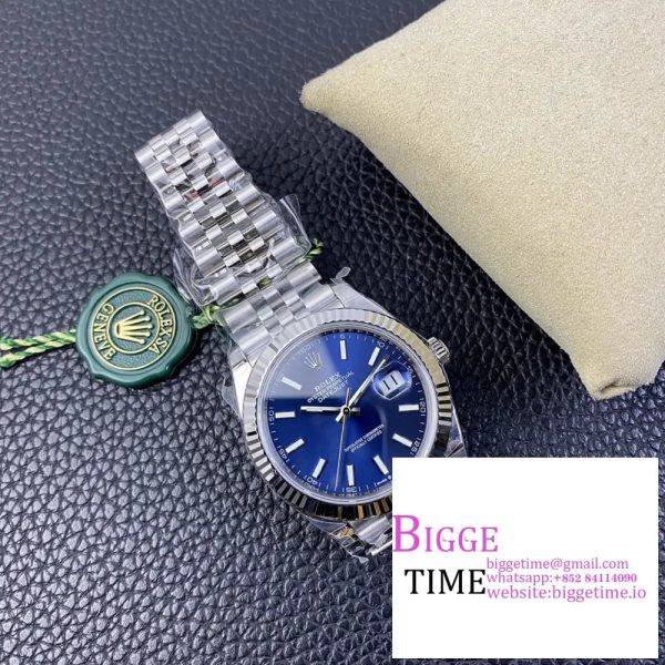 DateJust 41mm 126334 Fluted Bezel Blue Dial Jubilee Bracelet VSF VS3235 - Image 6