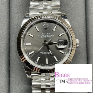 DateJust 41mm 126334 Fluted Bezel Grey Dial Jubilee Bracelet VSF VS3235