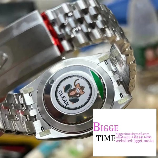 DateJust 41mm 126334 Fluted Bezel Mint Green Dial Jubilee Bracelet Clean Factory CF VR3235 - Image 5