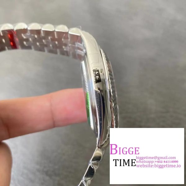 DateJust 41mm 126334 Fluted Bezel Mint Green Dial Jubilee Bracelet VSF VS3235 - Image 4