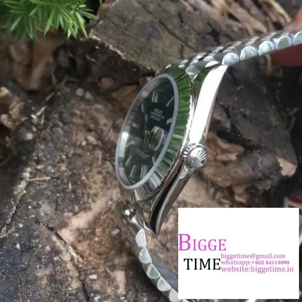 DateJust 41mm 126334 Fluted Bezel Mint Green Motif Dial Jubilee Bracelet VSF VS3235 - Image 6