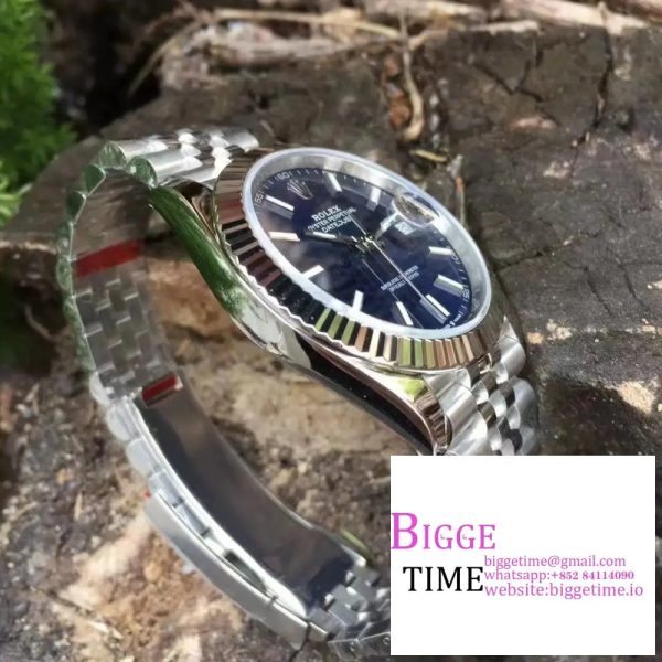 DateJust 41mm 126334 Fluted Bezel Motif Blue Dial Jubilee Bracelet VSF VS3235 - Image 7