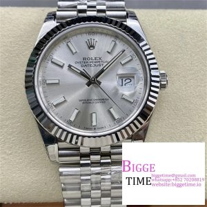 DateJust 41mm 126334 Fluted Bezel Silver Dial Jubilee Bracelet VSF VS3235