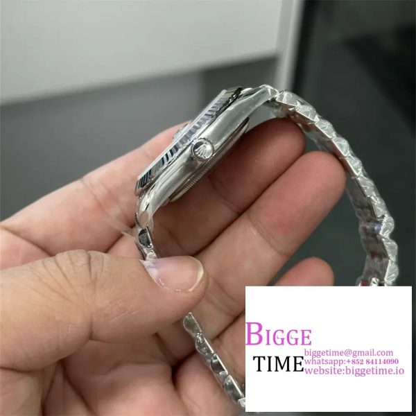 DateJust 41mm 126334 Fluted Bezel White Dial Jubilee Bracelet Clean Factory CF VR3235 - Image 2