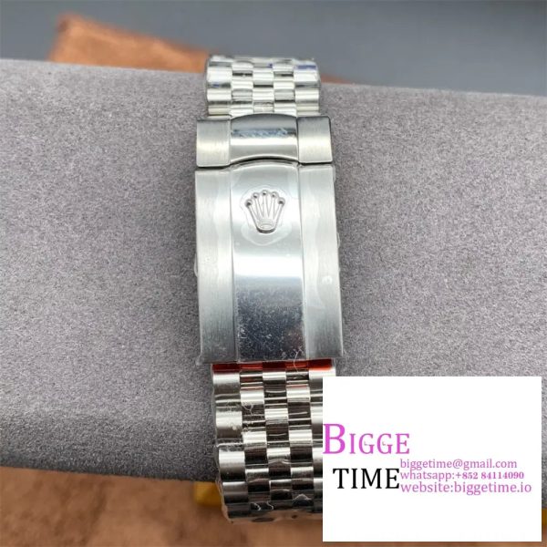 DateJust 41MM 126334 Noob 1:1 Best Edition Fluted Bezel White MOP Dial Diamonds Markers on SS Jubilee Bracelet A3235 - Image 6
