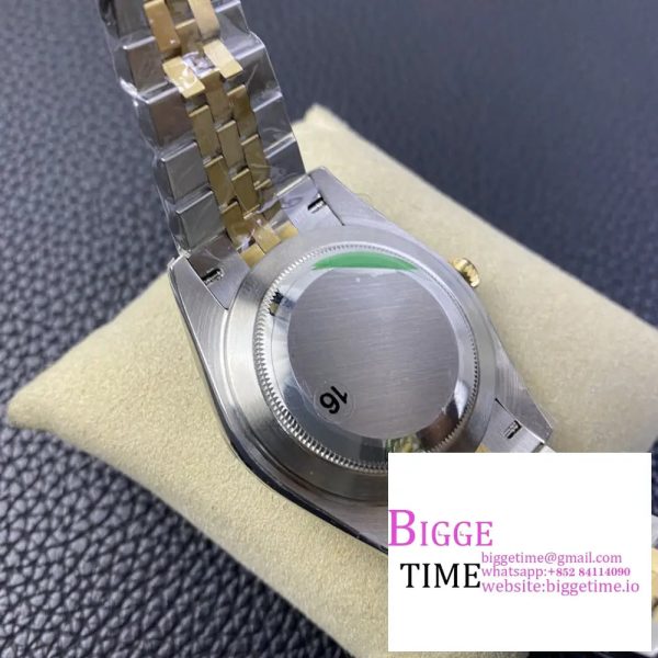 DateJust 41mm Fluted Bezel Black Dial YG/SS Jubilee Bracelet VSF VS3235 - Image 8