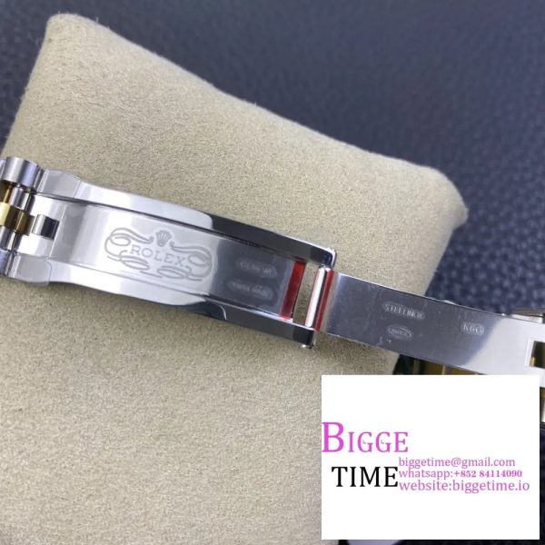DateJust 41mm Fluted Bezel Black Dial YG/SS Jubilee Bracelet VSF VS3235 - Image 7