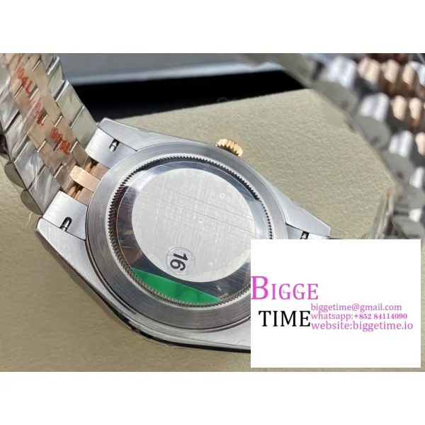 DateJust 41mm Fluted Bezel Chocolate Dial RG/SS Jubilee Bracelet VSF VS3235 - Image 9