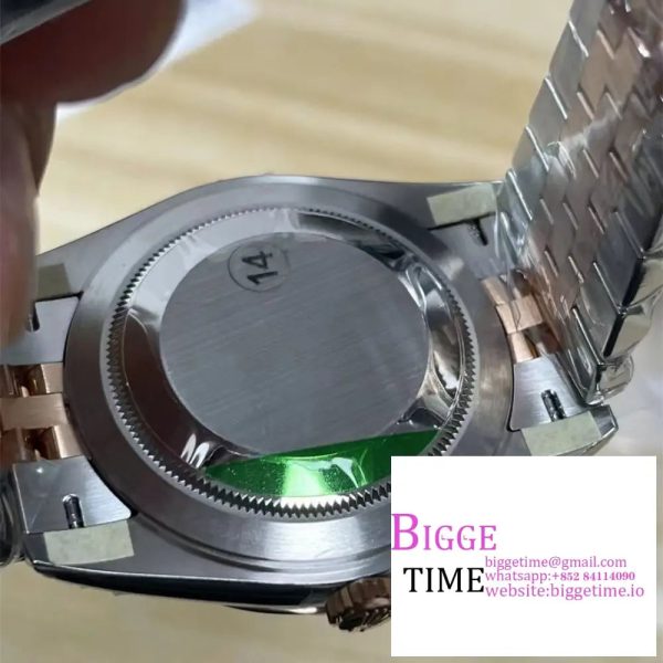 DateJust 41mm Fluted Bezel Silver Dial RG/SS Jubilee Bracelet VSF VS3235 - Image 9