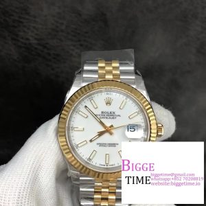 DateJust 41mm Fluted Bezel White Dial YG/SS Jubilee Bracelet VSF VS3235