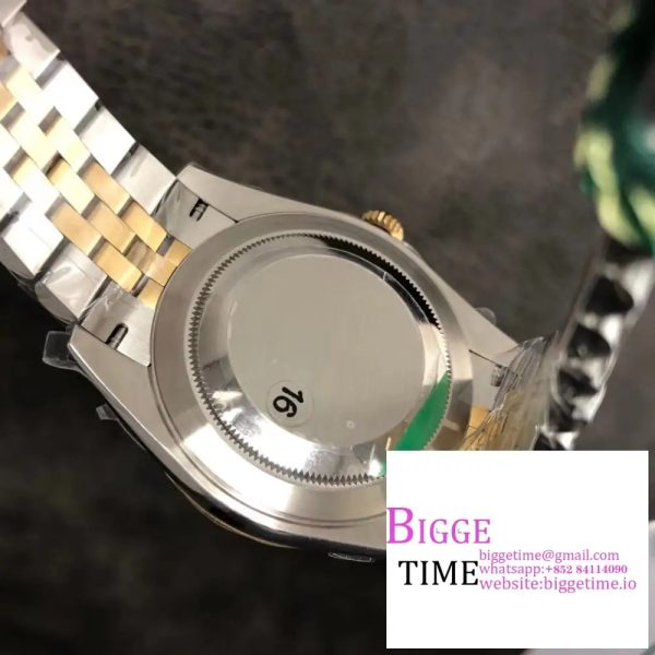 DateJust 41mm Fluted Bezel White Dial YG/SS Jubilee Bracelet VSF VS3235 - Image 9