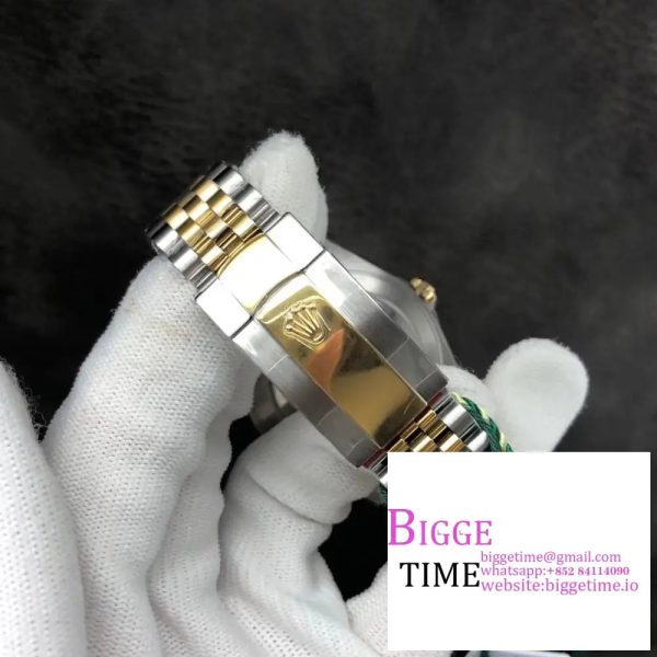 DateJust 41mm Fluted Bezel White Dial YG/SS Jubilee Bracelet VSF VS3235 - Image 8