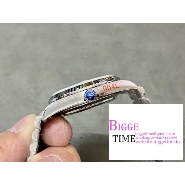 Day Date 40 GMF 1:1 Best Edition 904L Steel White Dial Roman Markers on Bracelet A2836（Tungsten Heavy Version） - Image 7