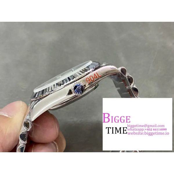 Day Date 40 SS 228236 GMF 1:1 Best Edition Ice Blue Dial Crystal Markers on President Bracelet VR3255(Tungsten Heavy Version) - Image 8
