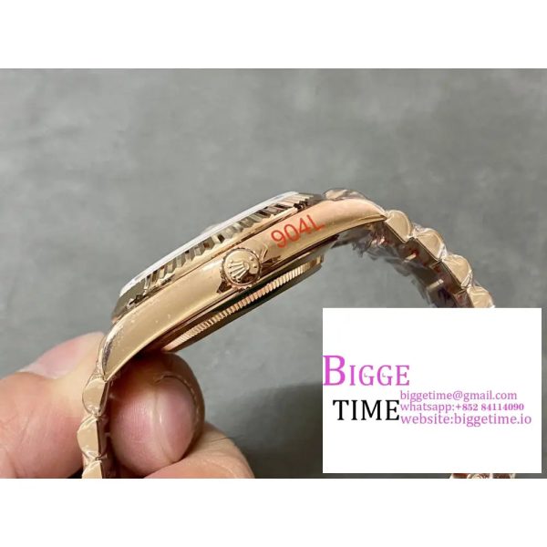 Day Date 40 YG 228238 ARF 1:1 Best Edition YG Dial Crystal Markers on President Bracelet VR3255(Tungsten Heavy Version) - Image 8