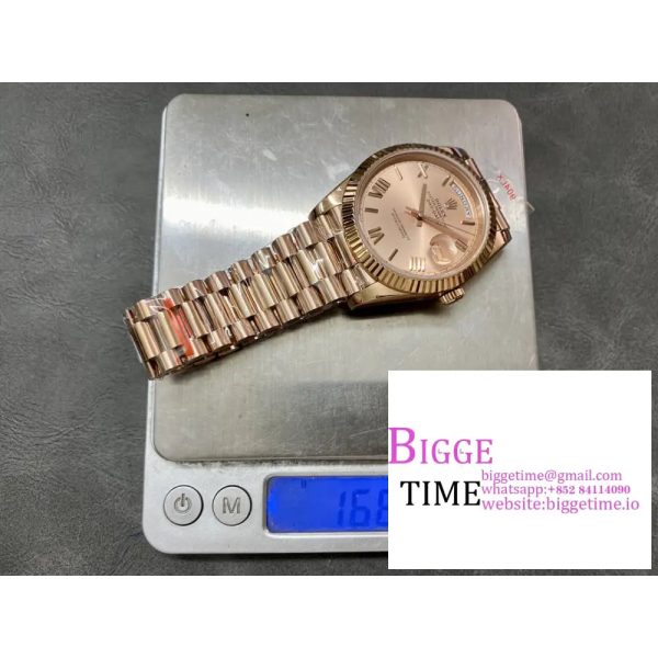 Day Date 40 YG 228238 ARF 1:1 Best Edition YG Dial Roman Markers on President Bracelet VR3255 (Tungsten Heavy Version) - Image 7
