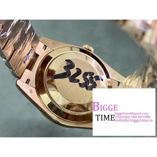 Day Date 40 YG 228238 ARF 1:1 Best Edition YG Dial Roman Markers on President Bracelet VR3255 (Tungsten Heavy Version) - Image 10