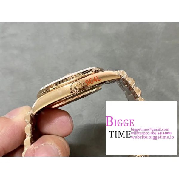 Day Date 40 YG 228238 ARF 1:1 Best Edition YG Dial Roman Markers on President Bracelet VR3255 (Tungsten Heavy Version) - Image 9