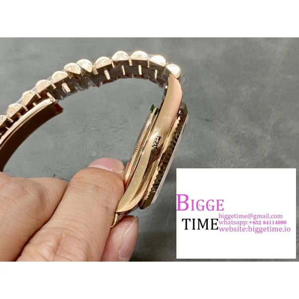 Day Date 40 YG 228238 ARF 1:1 Best Edition YG Dial Roman Markers on President Bracelet VR3255 (Tungsten Heavy Version) - Image 6