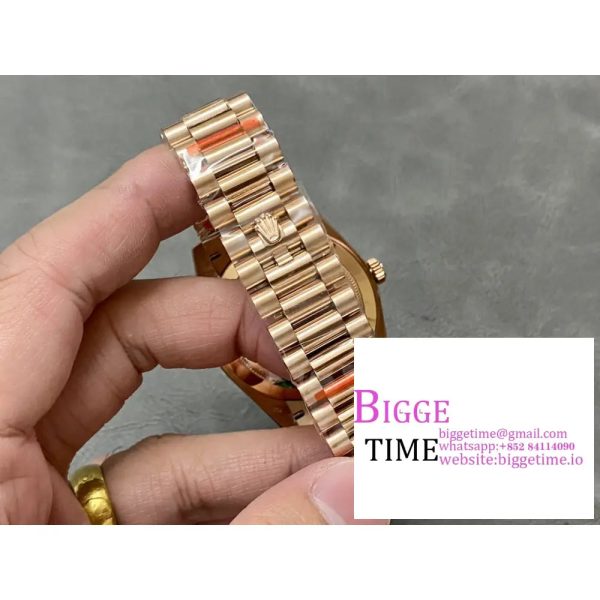 Day Date 40 YG 228238 ARF 1:1 Best Edition YG Dial Roman Markers on President Bracelet VR3255 (Tungsten Heavy Version) - Image 8
