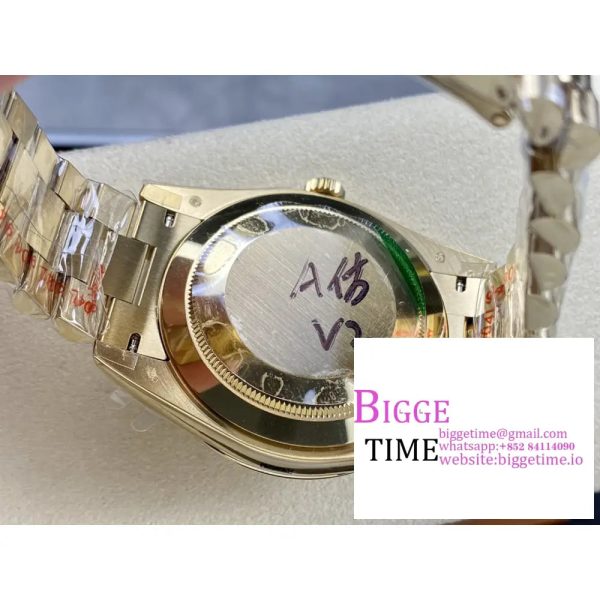 Day Date 40 YG 228238 ARF 1:1 Best Edition YG Dial Stick Markers on President Bracelet VR3255(Tungsten Heavy Version) - Image 10