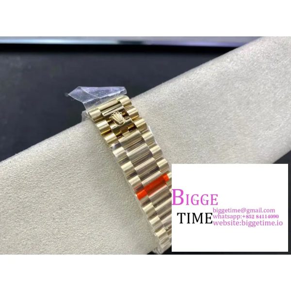 Day Date 40 YG 228238 ARF 1:1 Best Edition White Roman Dial on President Bracelet VR3255(Tungsten Heavy Version) - Image 9