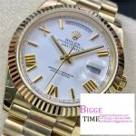 Day Date 40 YG 228238 ARF 1:1 Best Edition White Roman Dial on President Bracelet VR3255(Tungsten Heavy Version)