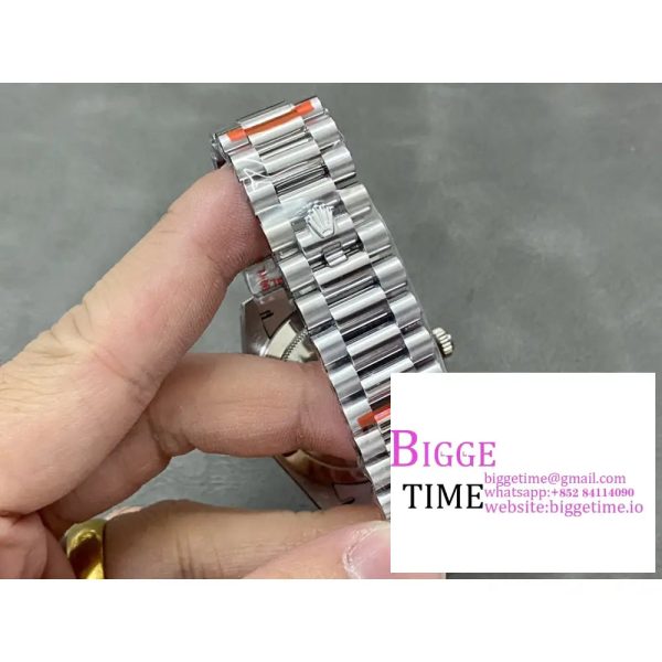 DayDate 40MM Ice Blue Dial Roma Marker President Bracelet GMF A2836 Tungsten - Image 9