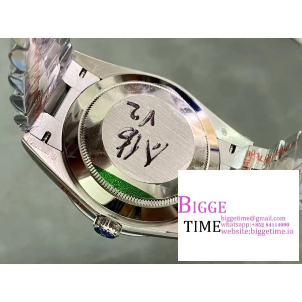 DayDate 40MM Ice Blue Dial Roma Marker President Bracelet GMF A2836 Tungsten - Image 10