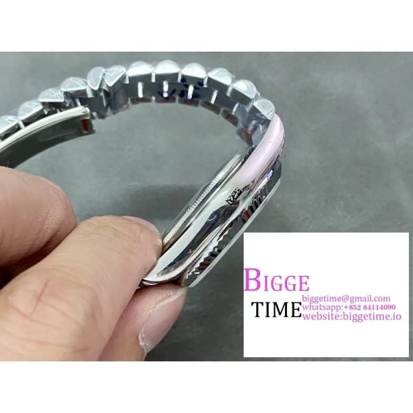 DayDate 40MM Ice Blue Dial Roma Marker President Bracelet GMF A2836 Tungsten - Image 7