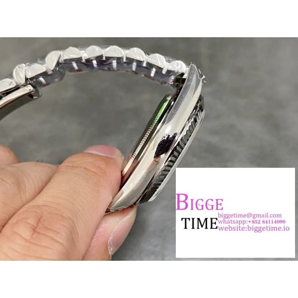 DayDate 40MM White Meteorite Dial President Bracelet GSF A2836 Tungsten - Image 8