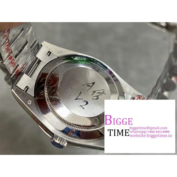DayDate 40MM White Meteorite Dial President Bracelet GSF A2836 Tungsten - Image 10