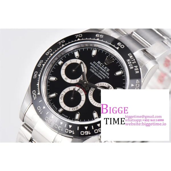 Daytona 116500 Clean Factory 1:1 Best Edition 904L SS Case and Bracelet Black Dial SA4130 - Image 2