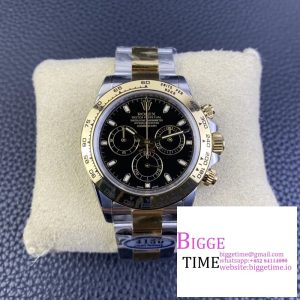Daytona 116503 Clean 1:1 Best Edition Black Dial on YG/SS Bracelet SA4130 V2