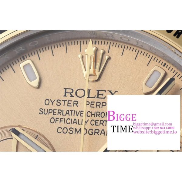 Daytona 116503 SS/YG Clean Factory 1:1 Best Edition Gold Stick Dial on SS/YG Oyster Bracelet A4130 - Image 3