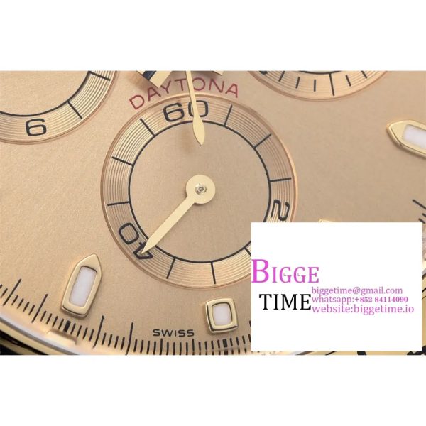 Daytona 116503 SS/YG Clean Factory 1:1 Best Edition Gold Stick Dial on SS/YG Oyster Bracelet A4130 - Image 4