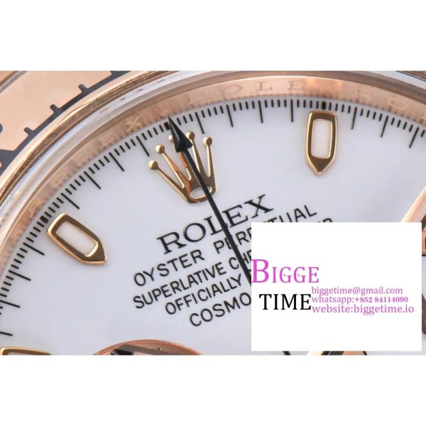 Daytona 116505 1:1 Best Edition Clean Factory White Stick Dial on RG Bracelet A4130 - Image 8