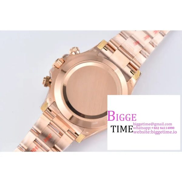 Daytona 116505 RG Clean Factory 1:1 Best Edition Brown Dial Numeral Marker on RG Oyster Bracelet A4130 - Image 7