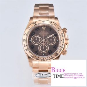 Daytona 116505 RG Clean Factory 1:1 Best Edition Brown Dial Numeral Marker on RG Oyster Bracelet A4130