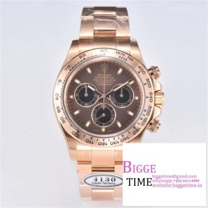 Daytona 116505 RG Clean Factory 1:1 Best Edition Brown Stick Dial on RG Bracelet A4130