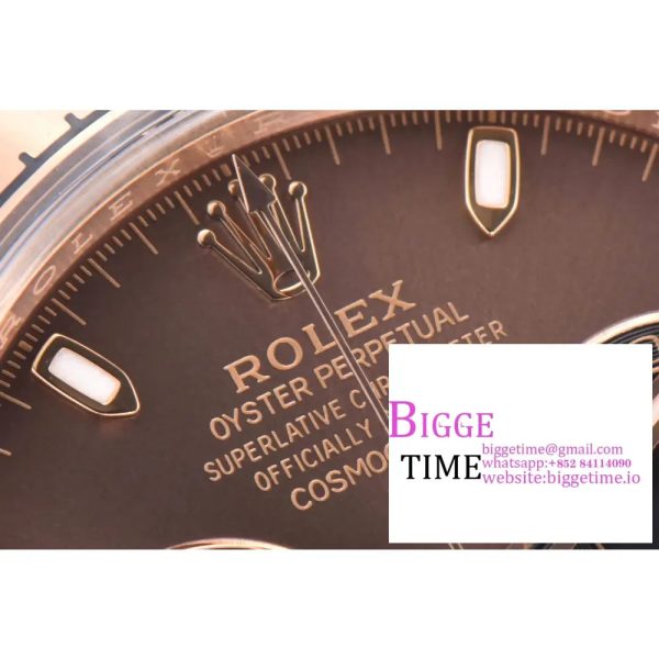 Daytona 116505 RG Clean Factory 1:1 Best Edition Brown Stick Dial on RG Bracelet A4130 - Image 4