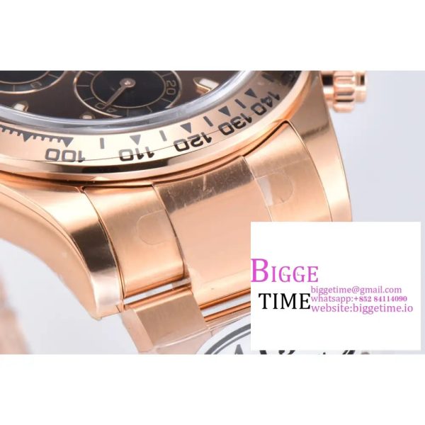 Daytona 116505 RG Clean Factory 1:1 Best Edition Brown Stick Dial on RG Bracelet A4130 - Image 3