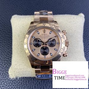 Daytona 116505 RG Clean Factory 1:1 Best Edition RG Dial Black/White Stick on RG Bracelet A4130