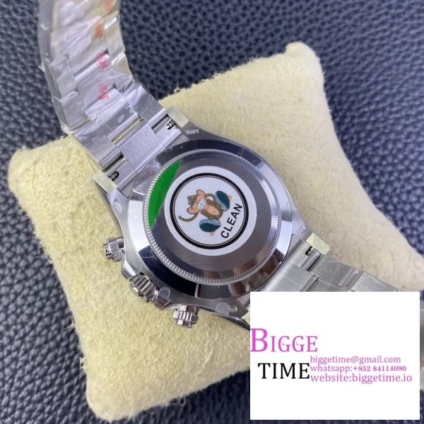 Daytona 116506 Clean 1:1 Best Edition Ice Blue Dial Crystal Markers on SS Bracelet SA4130 - Image 9
