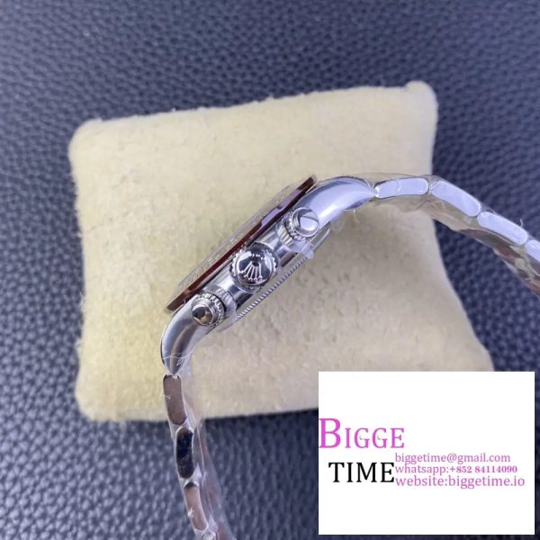 Daytona 116506 Clean 1:1 Best Edition Ice Blue Dial Crystal Markers on SS Bracelet SA4130 - Image 6