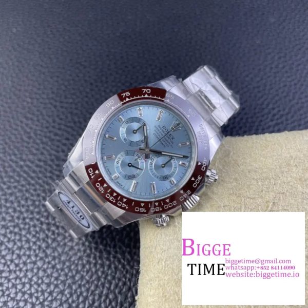 Daytona 116506 Clean 1:1 Best Edition Ice Blue Dial Crystal Markers on SS Bracelet SA4130 - Image 3